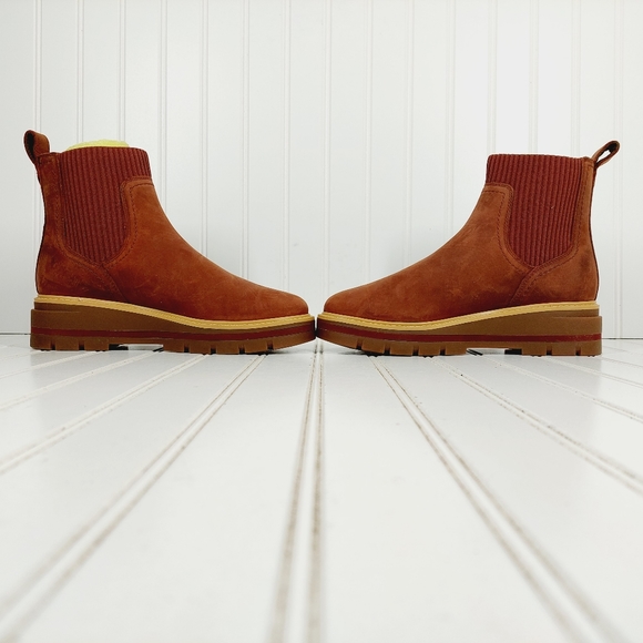 New Timberland Ortholite Leather  Burgundy Ankle Boots C613 - Picture 7 of 11